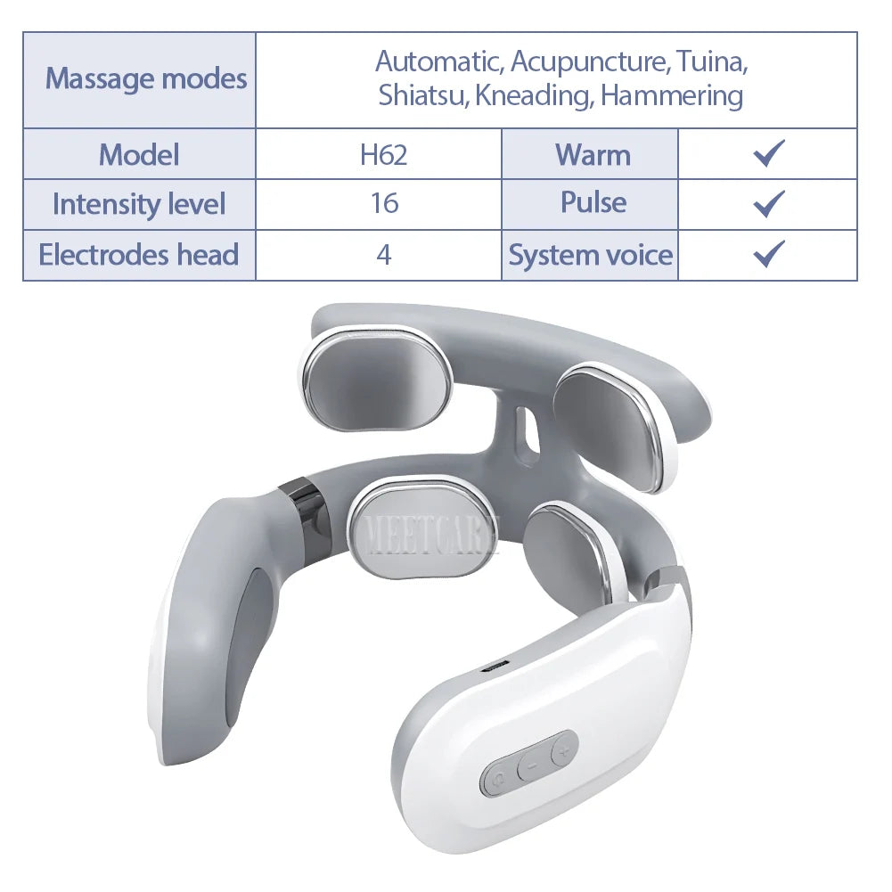 Smart TENS Heated Neck Massager